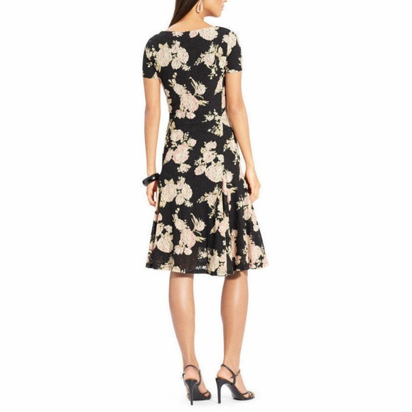 NWT WOMEN LAUREN Ralph Lauren Floral Lace dress - Picture 2 of 7